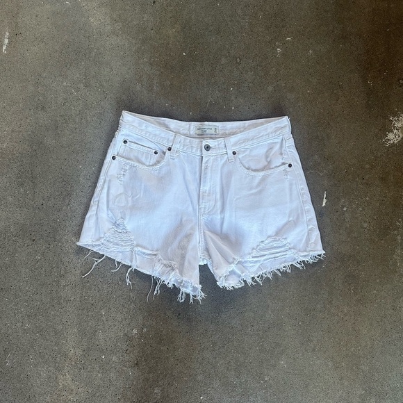 Abercrombie & Fitch The Baggy Low Rise White Size 30|10 - Picture 6 of 8
